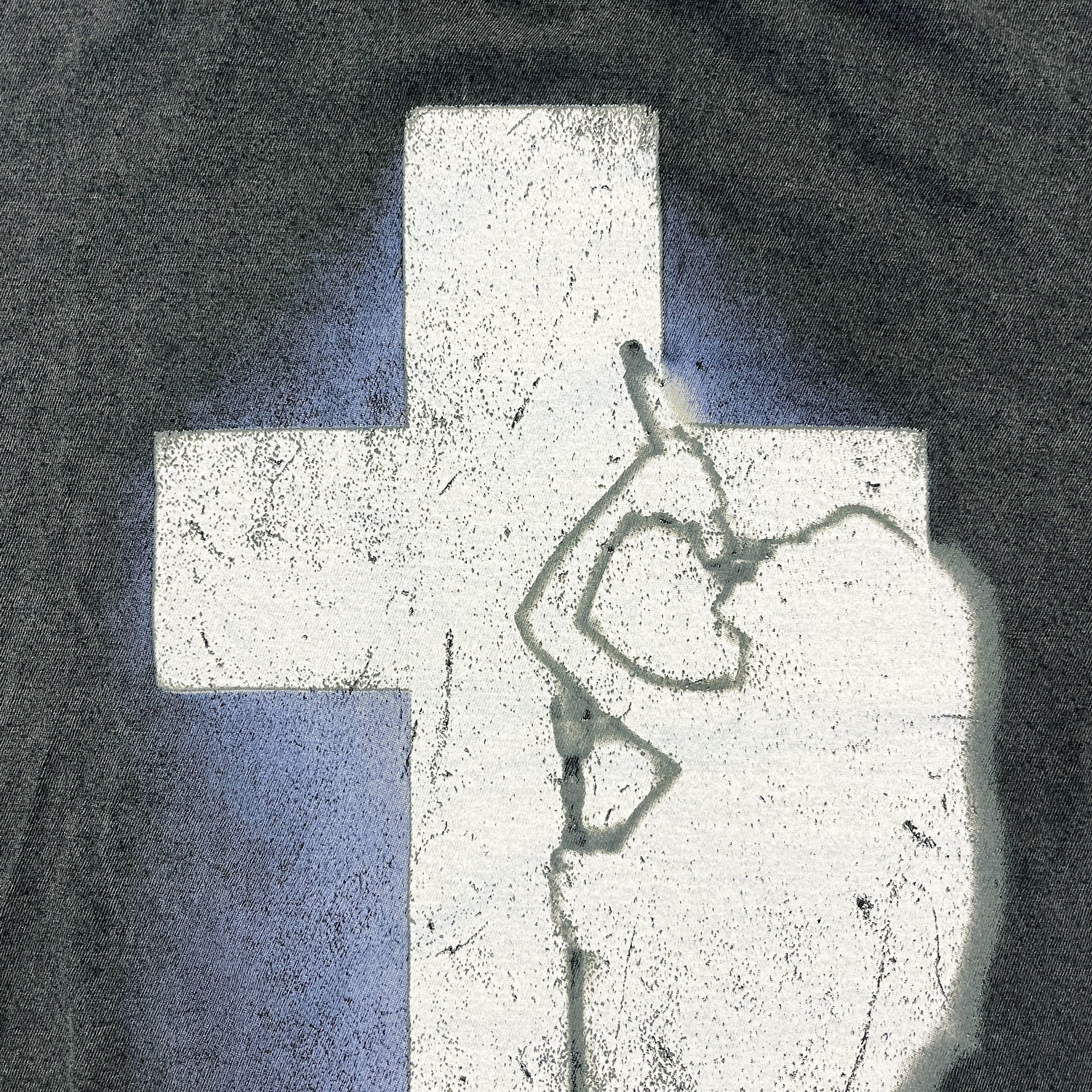 Crucifix Distressed Tee - Image 4