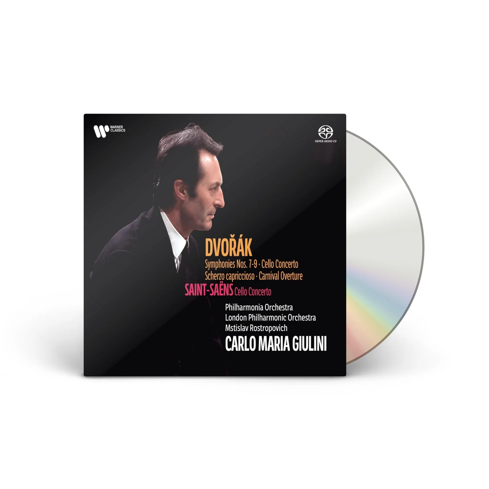 Dvorak: Symphonies 7-9, Scherzo capriccioso, Carnival Overture, Cello Concerto / Saint-Saëns: Cello Concerto [4CD]