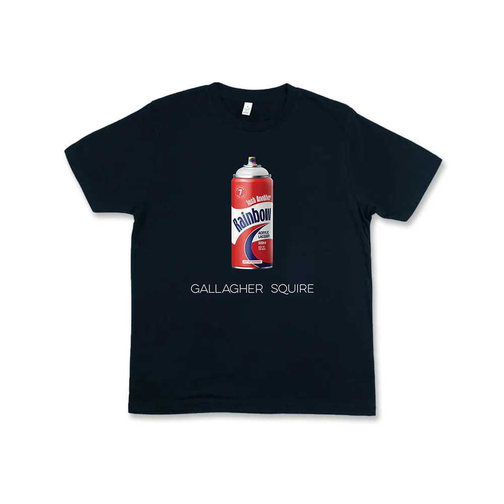 Just Another Rainbow Spray Can Navy T-Shirt