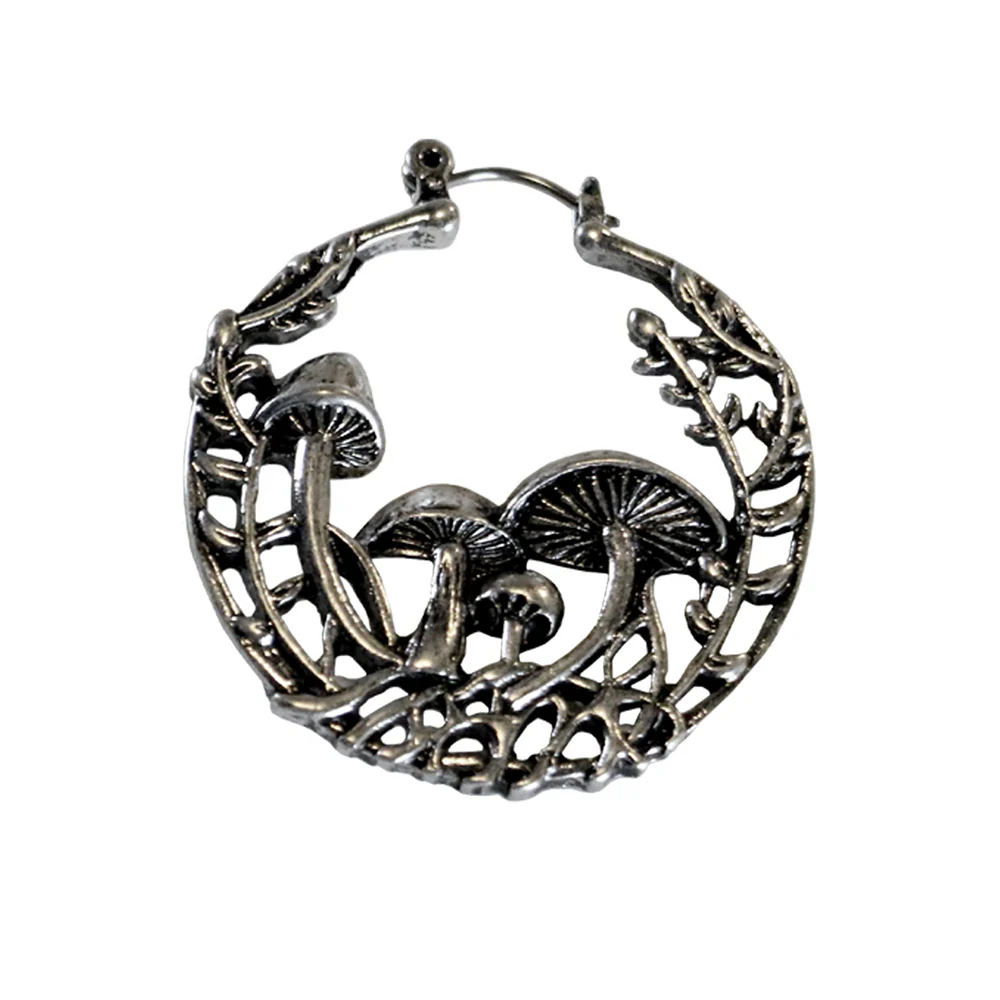 Mushroom Hoop Earrings - Image 2