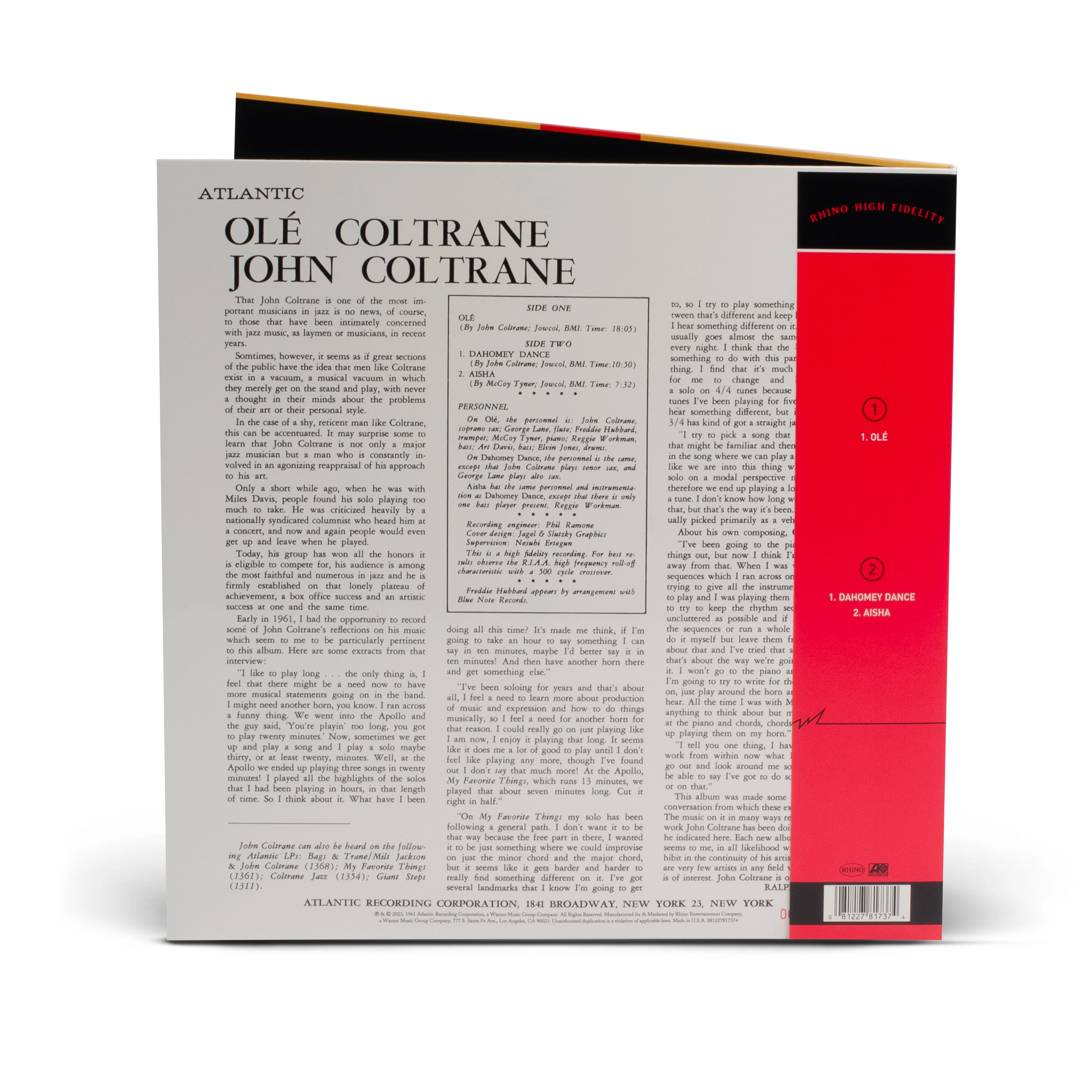 Olé Coltrane (Rhino High Fidelity) Vinyl [LP] - Image 6