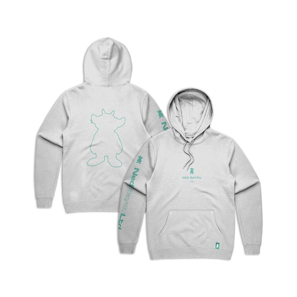 Outline Pullover Hoodie (White)