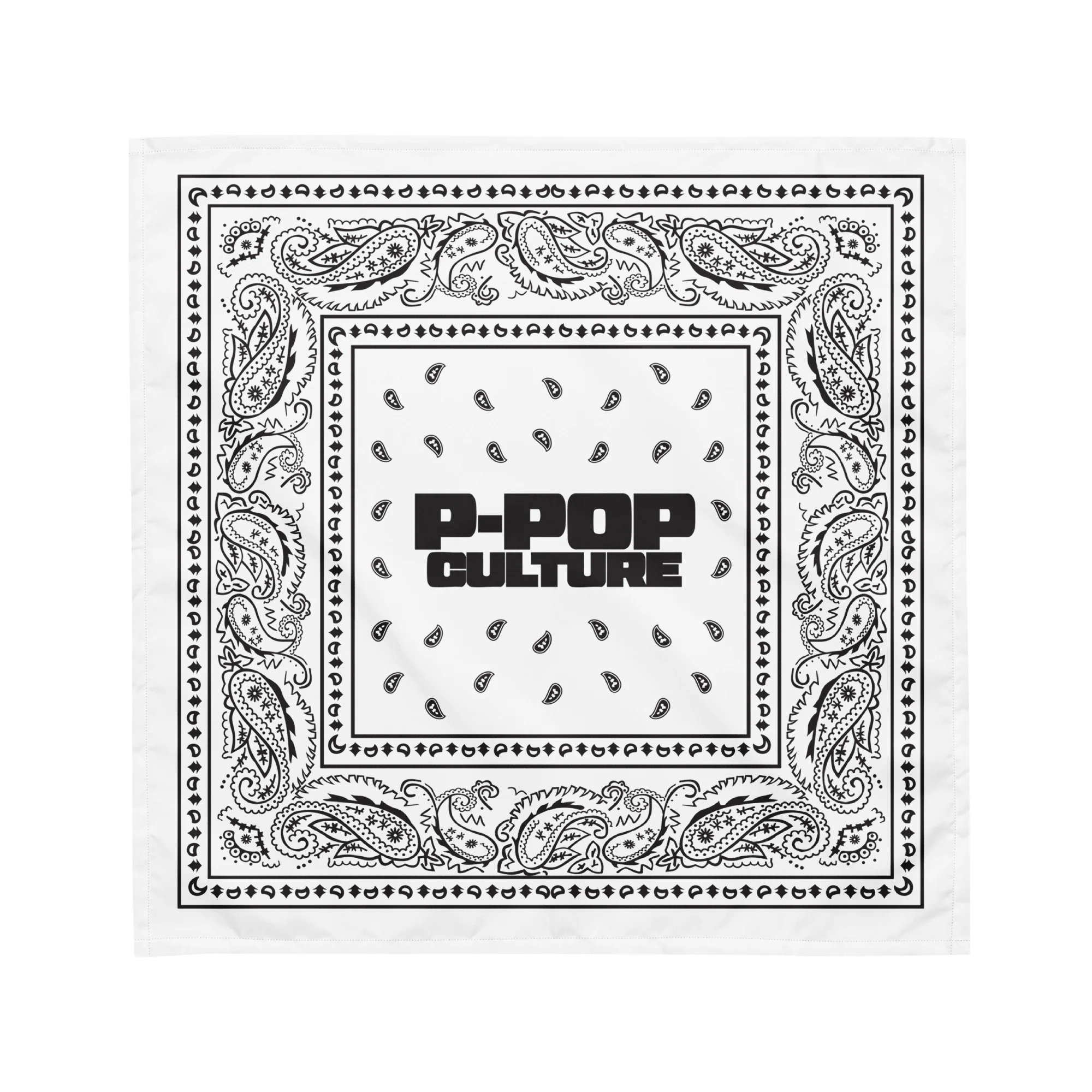 P-POP CULTURE White Bandana