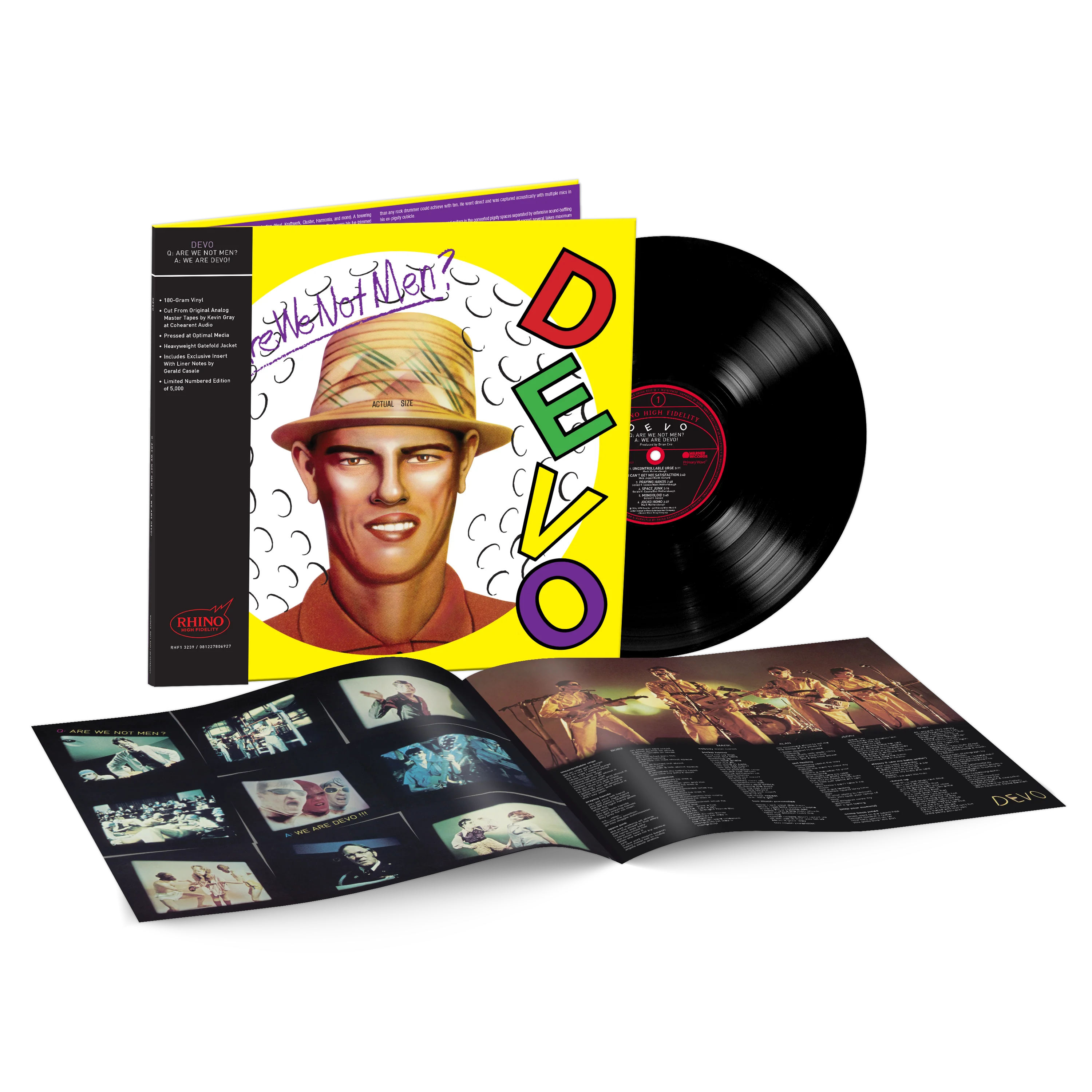 Q: Are We Not Men? A. We Are Devo! (Rhino High Fidelity) Vinyl [LP]