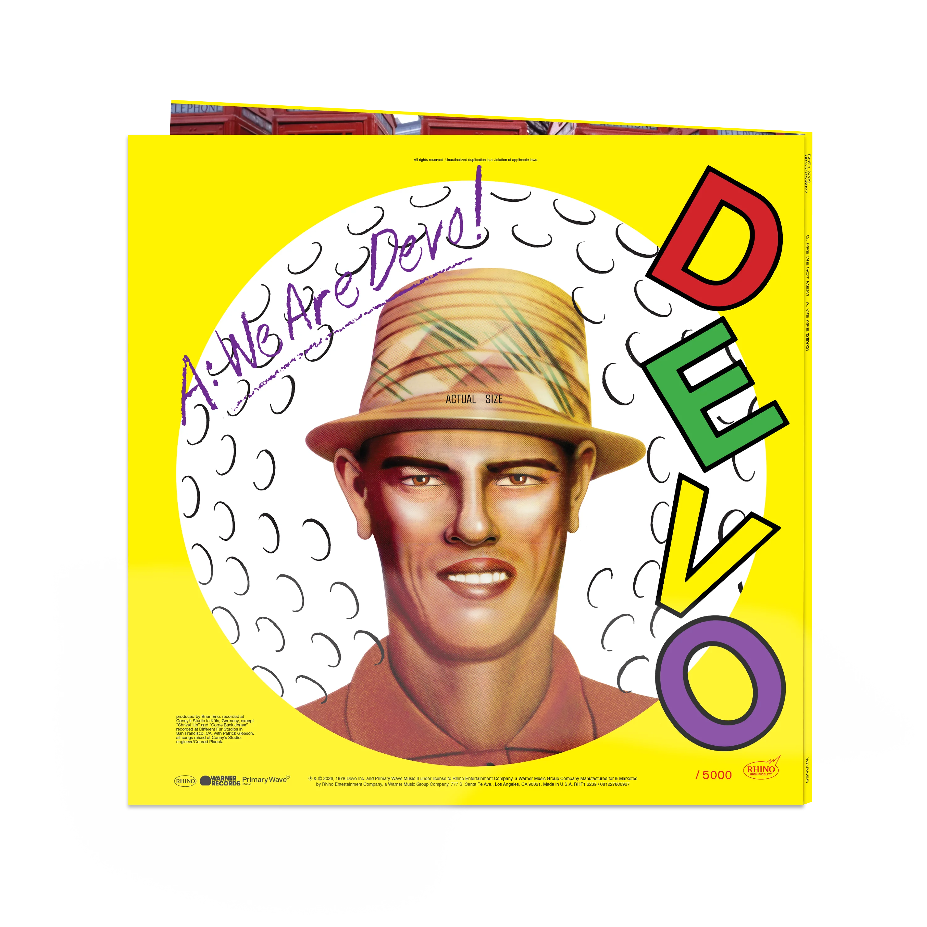 Q: Are We Not Men? A. We Are Devo! (Rhino High Fidelity) Vinyl [LP] - Image 3