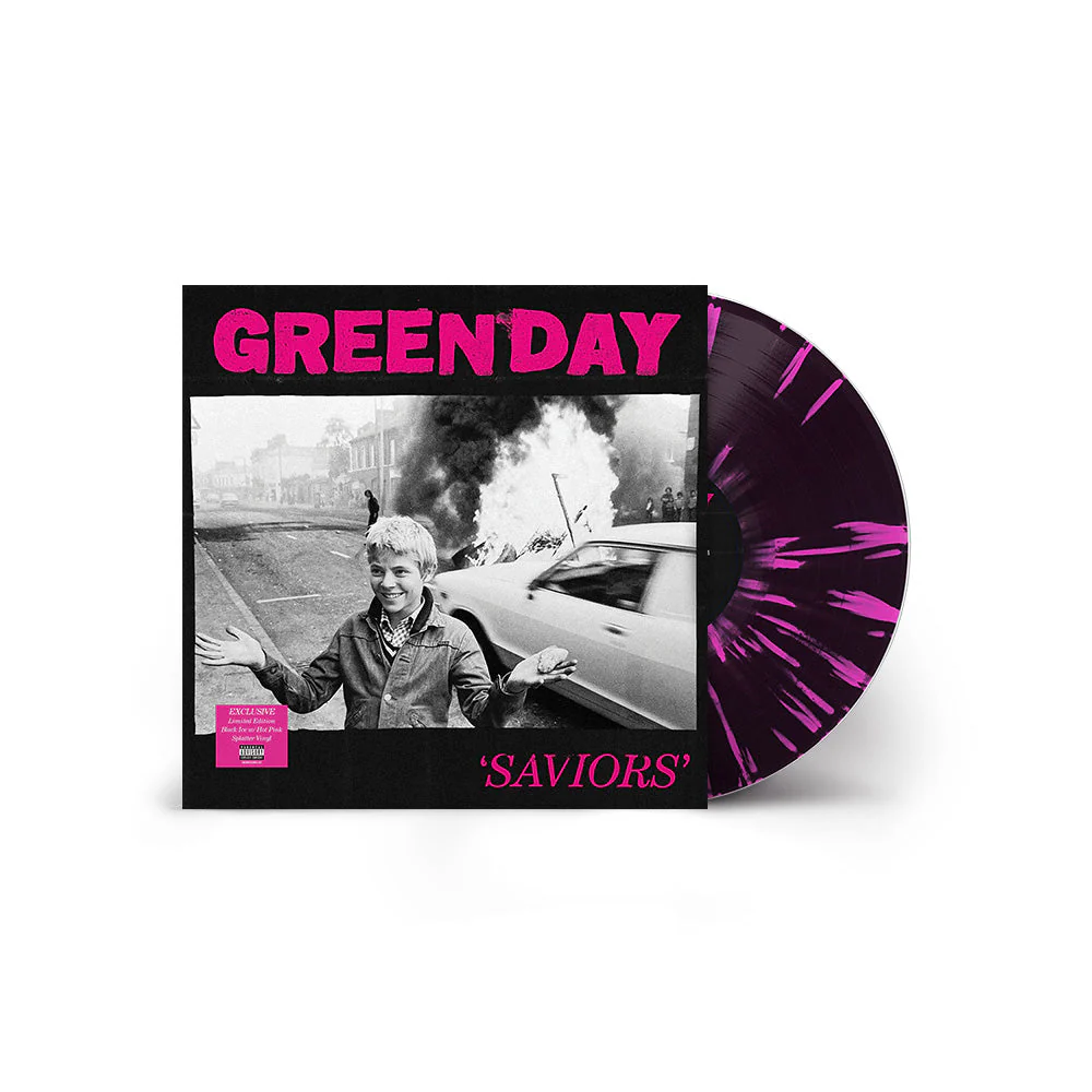 SAVIORS Lt Ed Store Exclusive Black Ice w Hot Pink Splatter Vinyl [LP]