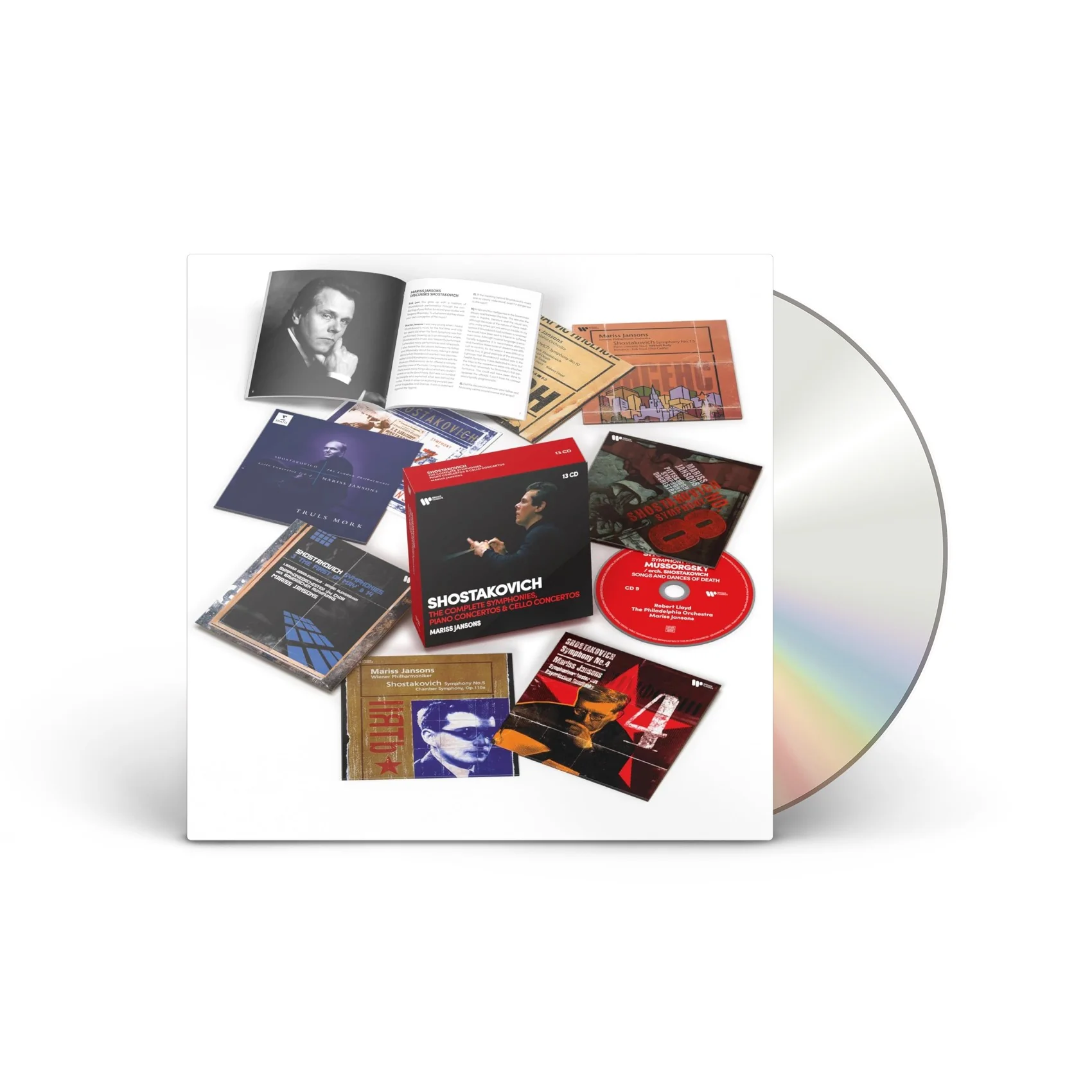 Shostakovich: Complete Symphonies, Piano Concertos, Cello Concertos [13CD]